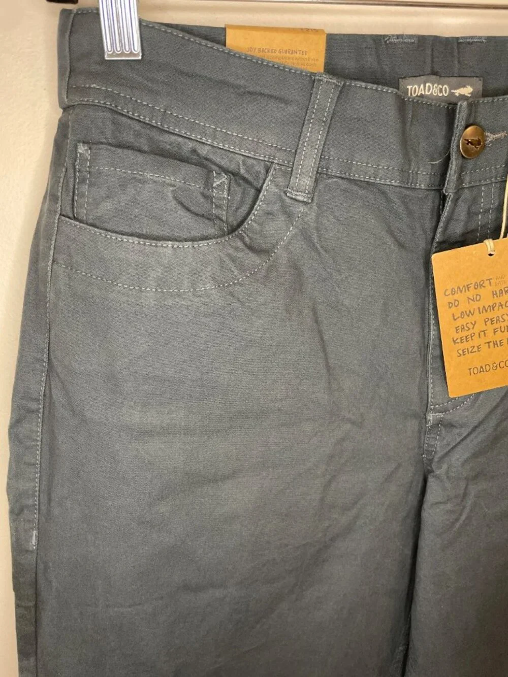 Toad & Co Adventure Ready Khaki Pants Women's Sz 10 NWT - Picture 4 of 9